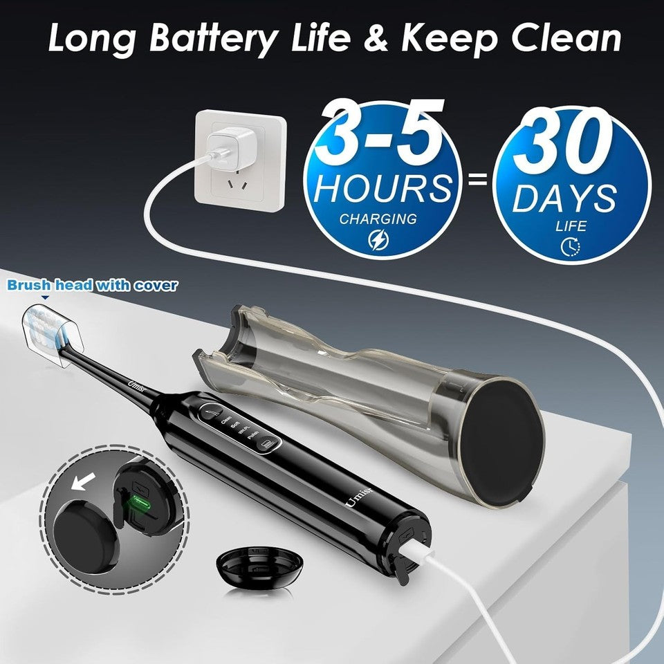 Electric Toothbrush with Water Flosser Combo, Cordless flossing Toothbrush